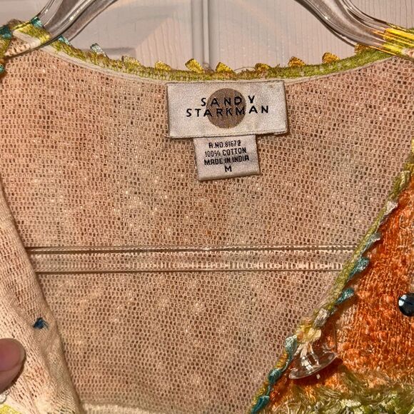 Vtg Sandy Starkman Button Cardigan sweater size Medium - Picture 5 of 8